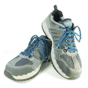 Skechers Trail Outland Athletic Shoes Men's Size 8 Gray Leather Mesh